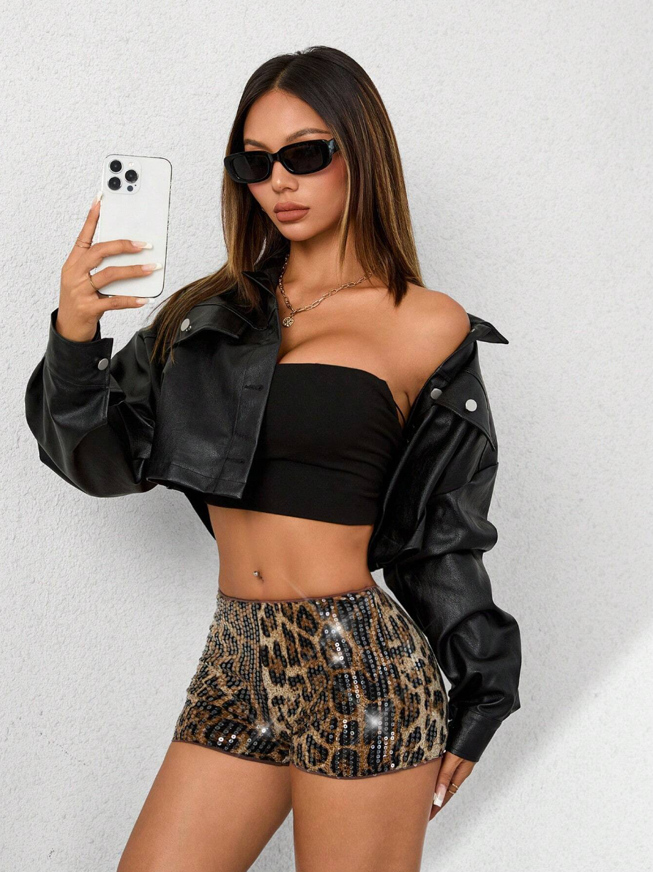 Leopard Micro Shorts